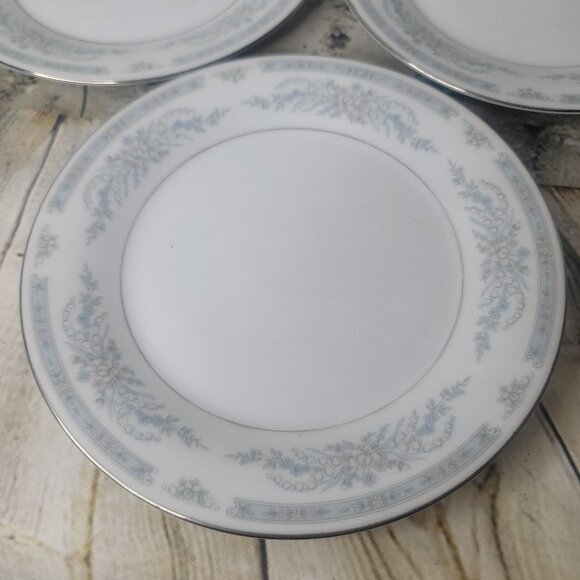 Crown Ming Fine China Jian Shiang Bread Plates  7.5” set 4 Vintage Cottage - Picture 2 of 4